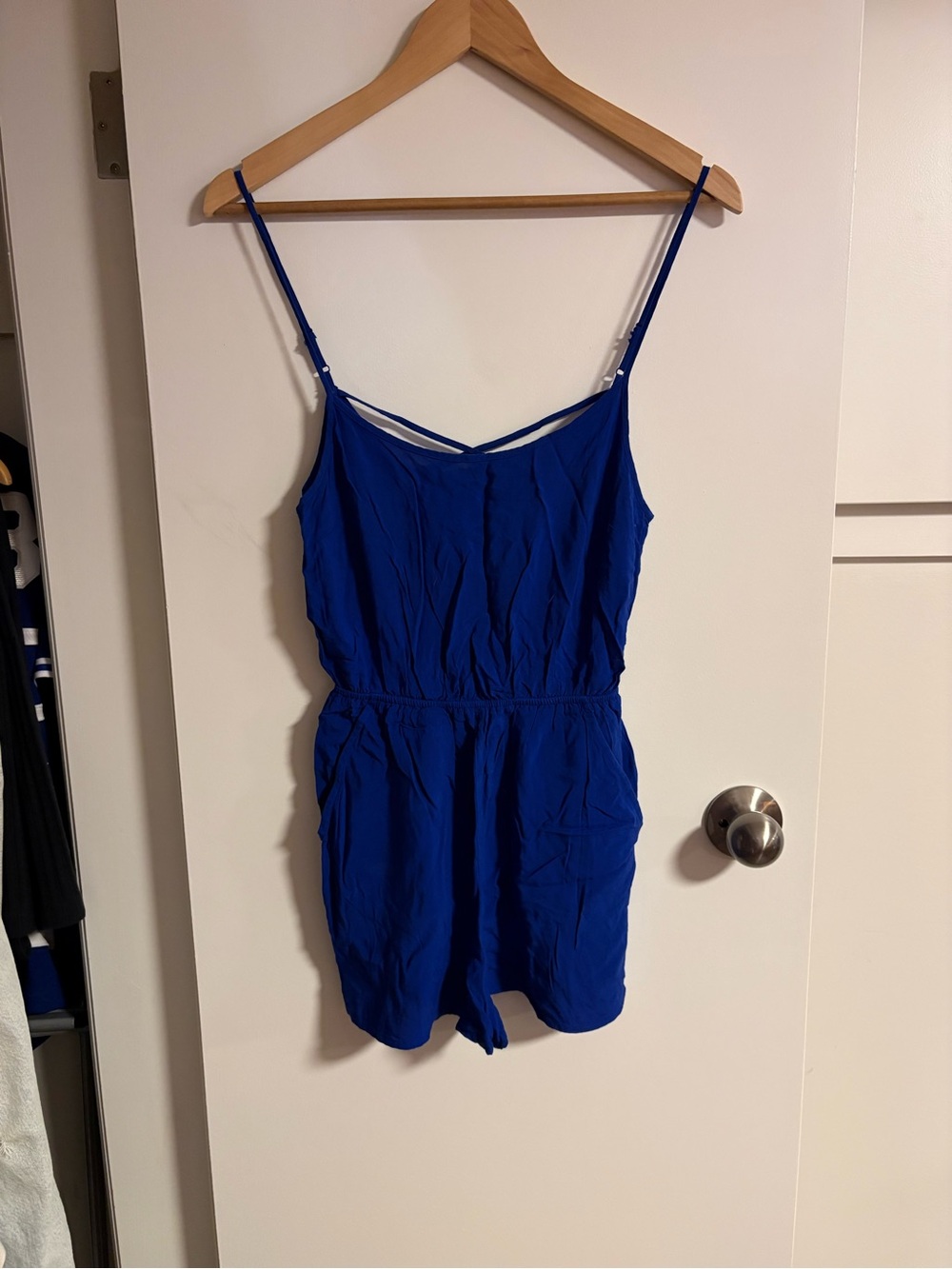 H&M Bright Royal Blue Cami Romper